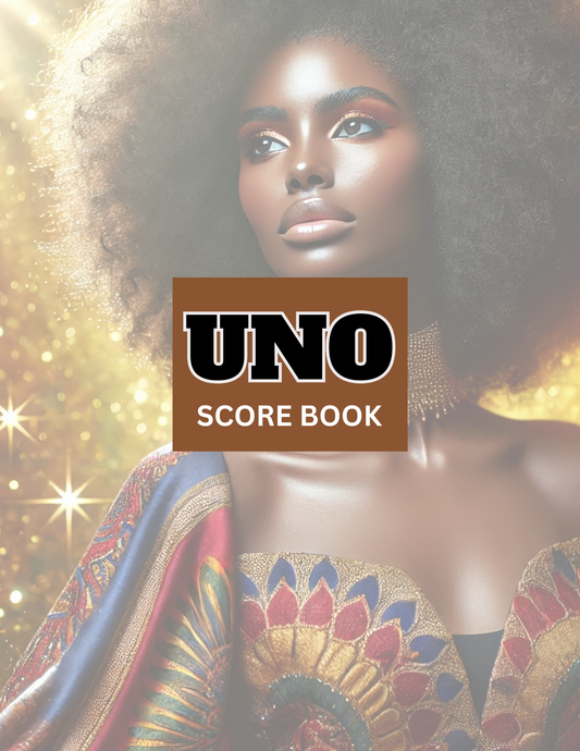 Uno Score Book (BLACK WOMAN) Template