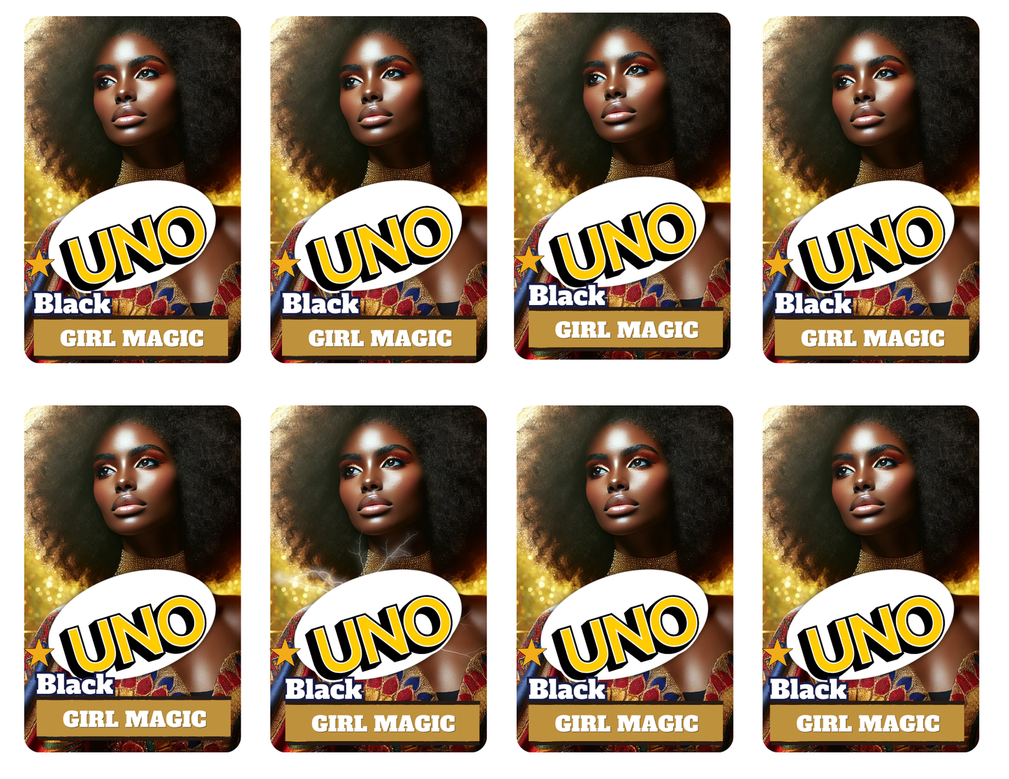 Black Girl Magic Uno Cards With Box