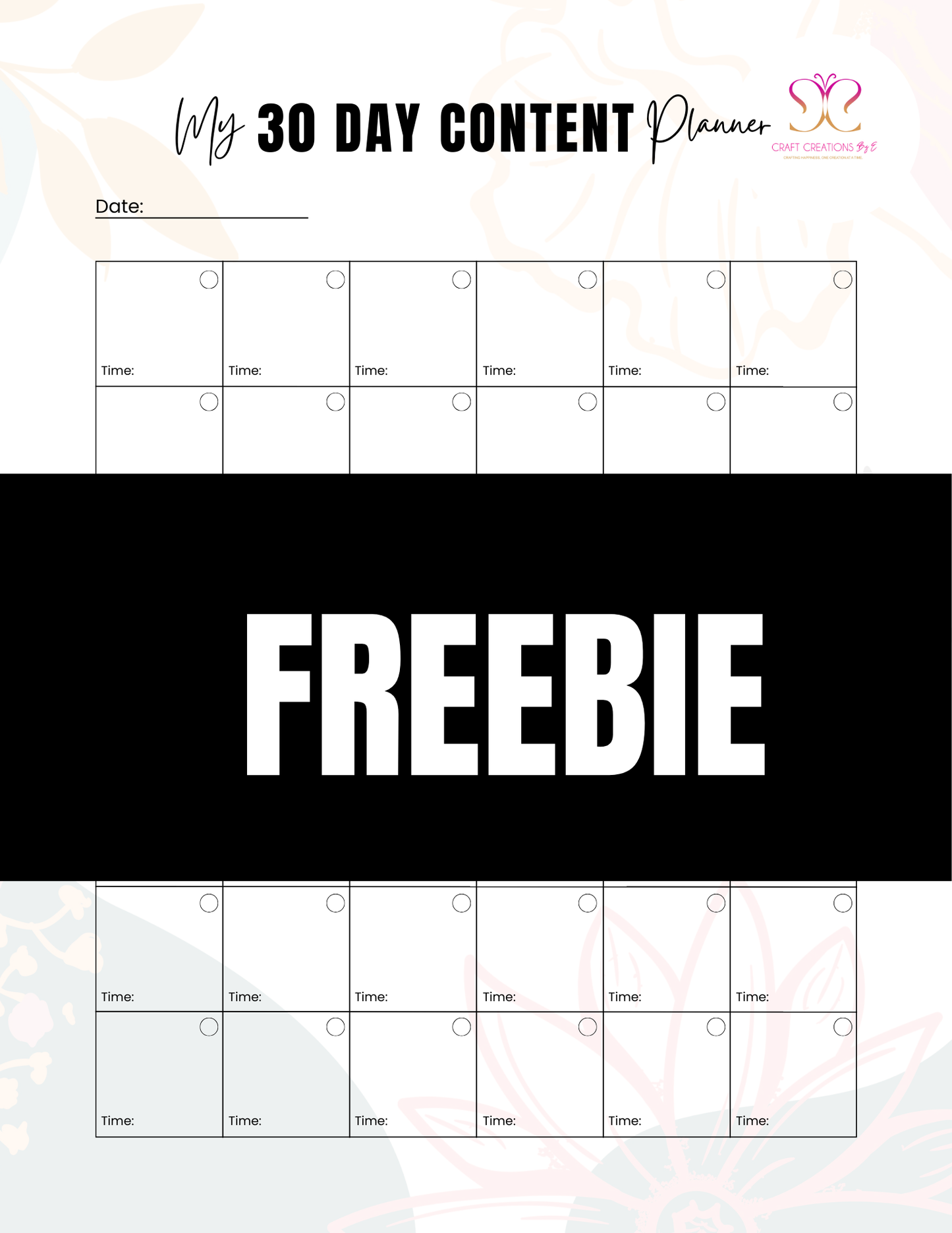 30 Day Content Planner