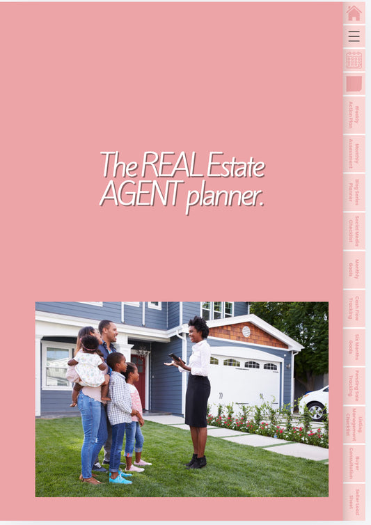 Real Estate Agent Digital Planner (Editable)