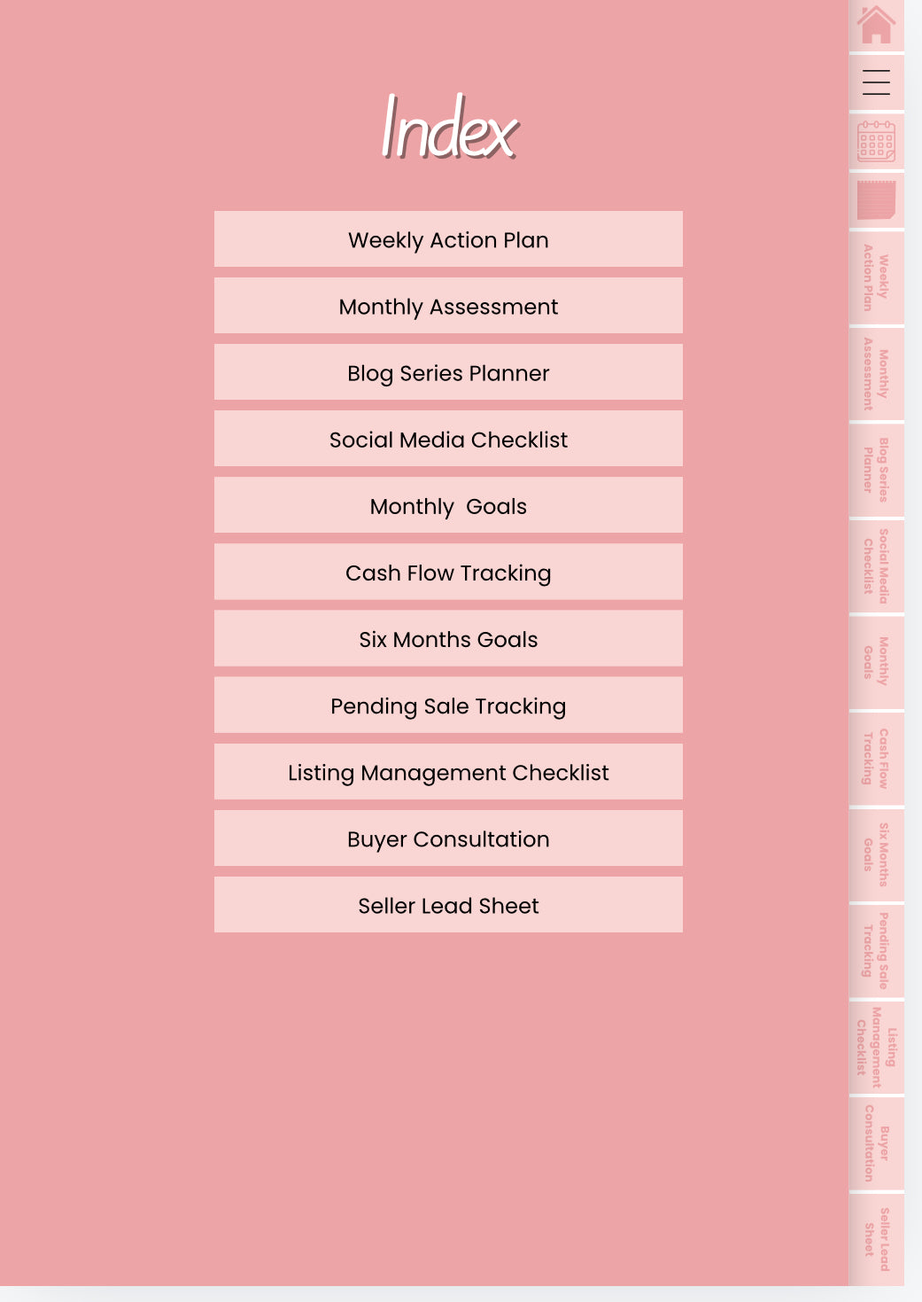 Real Estate Agent Digital Planner (Editable)