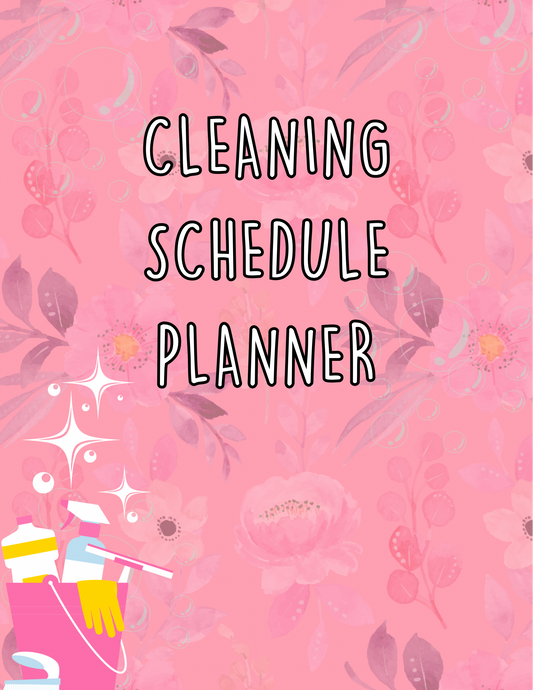 Cleaning Planner (Editable)