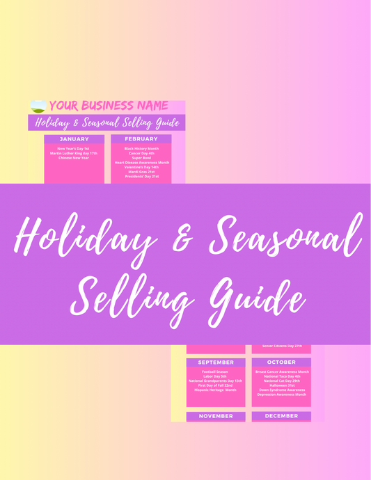 Holiday & Seasonal Selling Guide