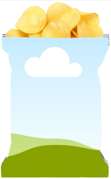 Chip Bags Mockup w/ Chips