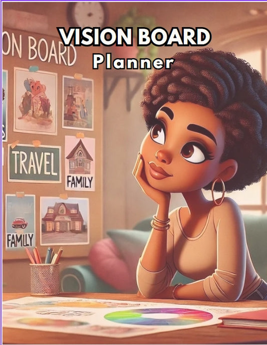 2025 Vision Board Woman Planner